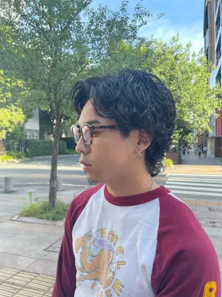 ミディアム パーマ メンズ 🔱メンズパーマ特化 🔱山下和輝のヘアスタイル