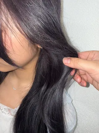 ロング カラー 曲がる縮毛矯正✨️ パーマ🌀 晃哉‎のヘアスタイル