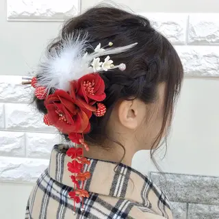 ミディアム ヘアアレンジ これた🧸ヘアメ職人 ♡髪質改善♡カラーのヘアスタイル