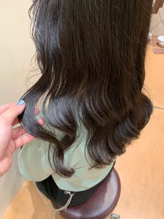 ロング ヘアアレンジ 箭内葉月/メンズ👔 ワンカールパーマのヘアスタイル