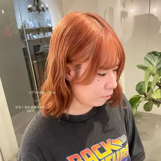 ミディアム 南場 智美のヘアスタイル