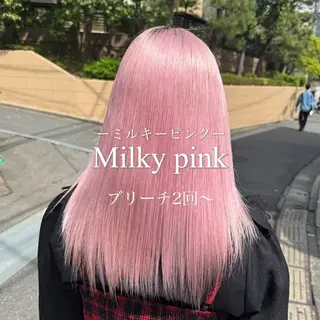 セミロング カラー ハイトーンレイヤー 🦋🌷Shuriのヘアスタイル