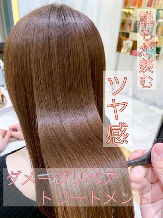 ミディアム カラー パーマ 髪質改善/縮毛矯正/ ボブ/店長/水野拓也のヘアスタイル