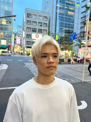 ショート カラー ヘアアレンジ MONIQA所属・🐲RYUKI メンズブリーチのヘアスタイル