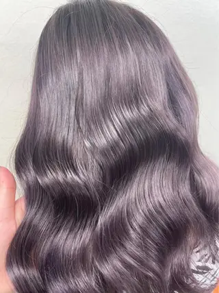 ロング ブリーチ✖️ 縮毛LANDのヘアスタイル