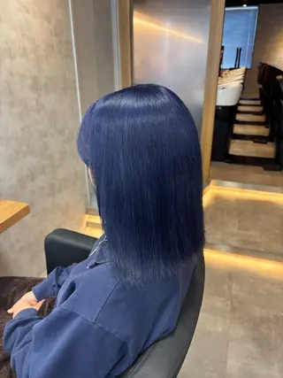 ロング カラー パーマ ヘアアレンジ 透明感ブリーチカラー 🌈TOMOHIROのヘアスタイル