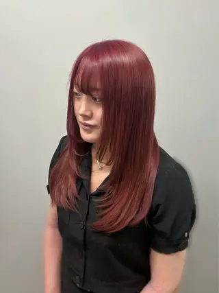 セミロング カラー COTAN所属・yui /ブリーチなしカラーのヘアスタイル