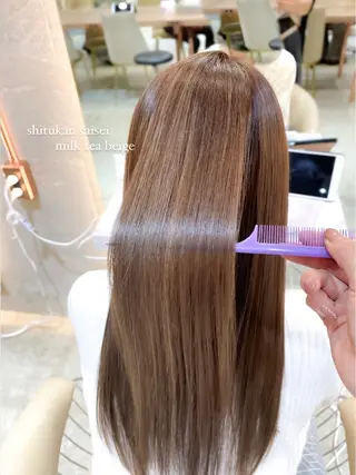 ロング カラー 透明感カラー／韓国 レイヤーmomokaのヘアスタイル