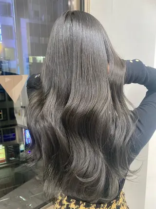 セミロング カラー パーマ ヘアアレンジ メンズ キッズ ネイル マツエク・マツパ 韓国/トレンド レイヤー【101】のヘアスタイル