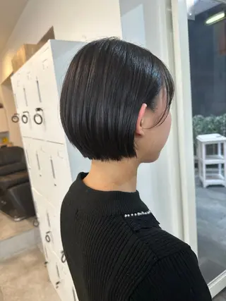 ショート カラー パーマ ✨顔まわりカット ✨渋谷人気No.1✨のヘアスタイル
