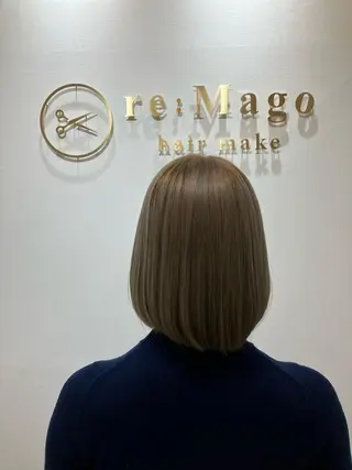 ミディアム カラー キッズ 横浜関内髪質改善 re:Magoのヘアスタイル