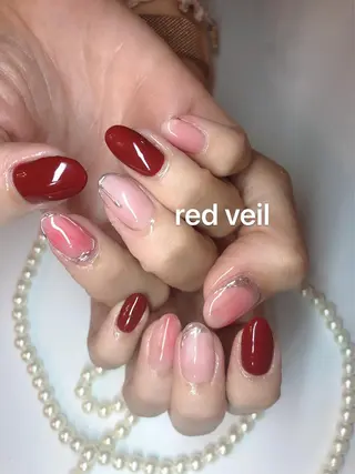 セミロング ネイル 長さ出し専門 nynaのネイルデザイン