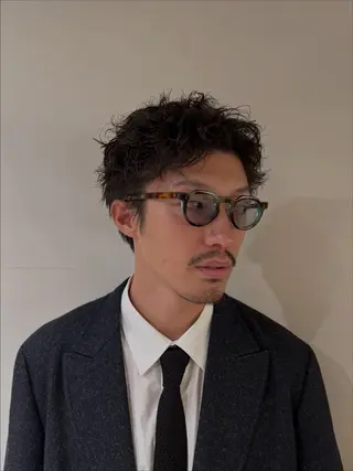 パーマ メンズ casi所属・メンズパーマ／ボブ 星本広海のヘアスタイル