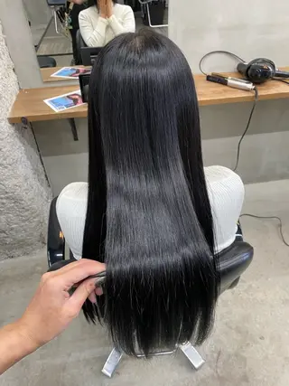 ロング カラー 藤永 みくのヘアスタイル