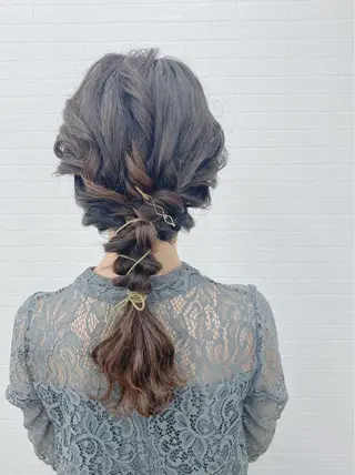 セミロング ヘアアレンジ GRANLUSSO 〜グランルッソ駅前店所属・木口 嘉美のヘアスタイル