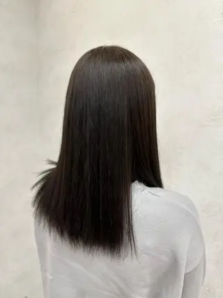 セミロング 髪質改善/ブリーチ ツヤ髪/shiinaのヘアスタイル