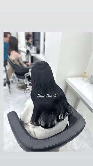 ロング 韓国風暗髪ヘア🤍 🫧MIREIのヘアスタイル