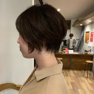 ショート パーマ ヘアアレンジ メンズ キッズ マツエク・マツパ Luela堅田所属・田中 裕士のヘアスタイル