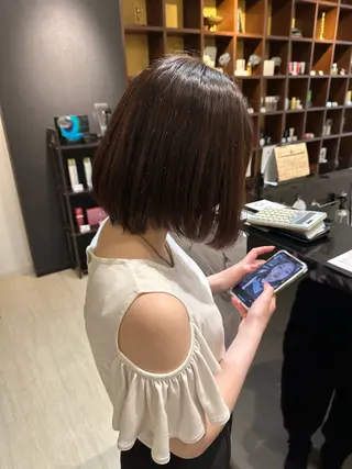ショート カラー 早﨑 映天のヘアスタイル