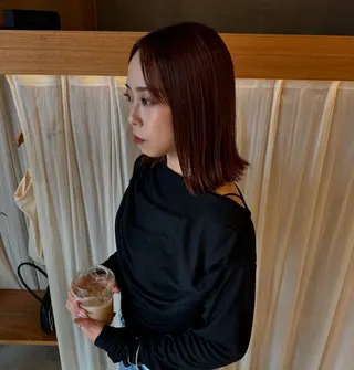 ミディアム レイヤー/ボブパーマ /垢抜け/タクミのヘアスタイル