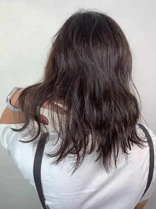 ミディアム カラー _WHITE 天神店 YUMEKA🐻のヘアスタイル