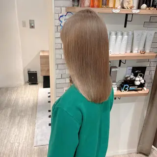 ミディアム カラー 大人可愛い/レイヤー /ブリーチ/溝口誠二のヘアスタイル