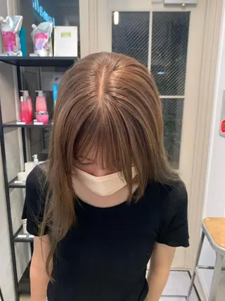 ロング カラー REINA☁️透明感 カラー/ぷつっと♡のヘアスタイル