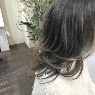 セミロング カラー パーマ ヘアアレンジ メンズ キッズ Le Reve (ルレーブ所属・kobayashi $hogoのヘアスタイル
