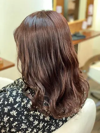 ミディアム カラー ヘアアレンジ 加藤 瑠美のヘアスタイル