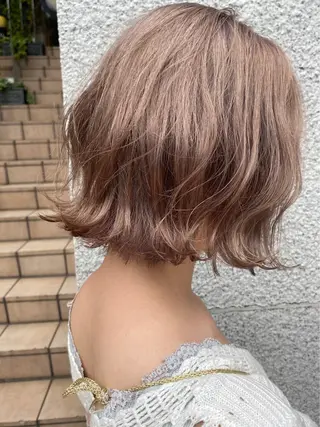 セミロング カラー 透明感 カラー🌿KANTAのヘアスタイル