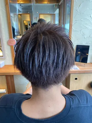 ショート カラー パーマ ヘアアレンジ メンズ キッズ ネイル マツエク・マツパ emu所属・🌈髪質改善・美髪矯 正・平野瀬乃🌈のヘアスタイル