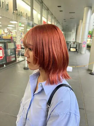 ミディアム カラー be'leef.ric所属・beleefric 🩵チセのヘアスタイル