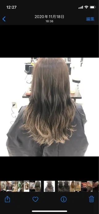 ロング カラー 韓国風/オシャレ /縮毛矯正/滝口琴未のヘアスタイル