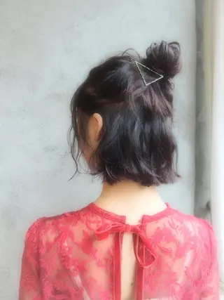 ショート ヘアアレンジ EMANON天神所属・Hitomi Ezakiのヘアスタイル