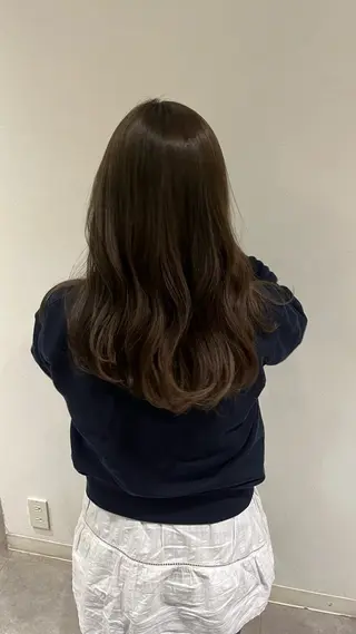 セミロング カラー Euphoria aoyama所属・柚実/グレージュ/ 愛されナチュラル♥️のヘアスタイル