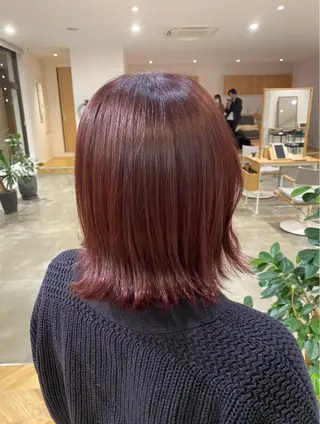 ミディアム カラー yate'/ Wカラー/小出捷也のヘアスタイル