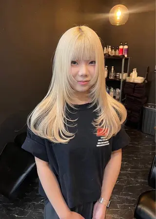 ロング カラー トレンド×デザイン DEAN岡崎店のヘアスタイル