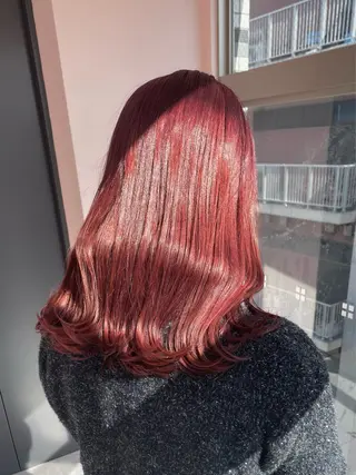 セミロング カラー 色落ち綺麗透明感カラ /ボブ/ナカツヒカルのヘアスタイル