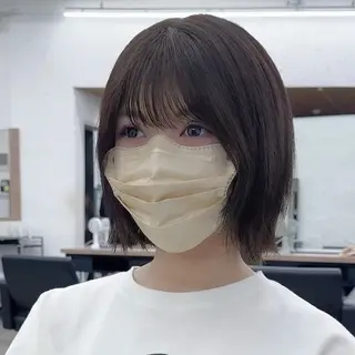 ショート カラー 大人め/レイヤー/ 透明感/みっきーのヘアスタイル