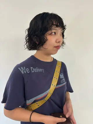 ショート パーマ sakura🌸 レイヤー/韓国ヘアのヘアスタイル