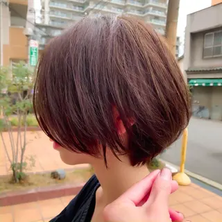 ショート カラー パーマ ヘアアレンジ メンズ キッズ マツエク・マツパ Luela堅田所属・田中 裕士のヘアスタイル