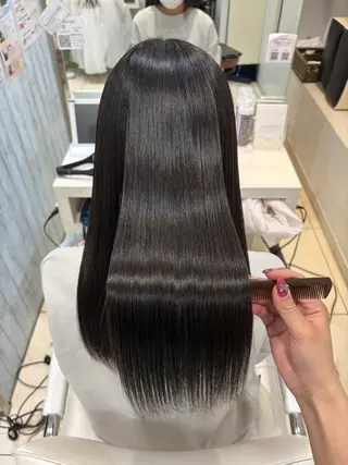 セミロング 【髪質改善カラー】 あむ·. ⟡ 🖤のヘアスタイル