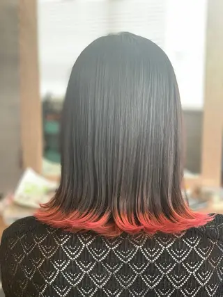 ミディアム SALOWIN心斎橋Suite店所属・ブリーチ毛にもできる 縮毛矯正|鷹司郎のヘアスタイル