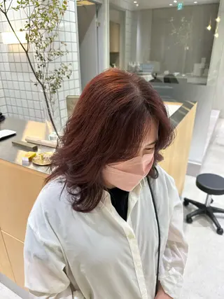 セミロング 🍇透明感カラー/ カットひかる🍒のヘアスタイル