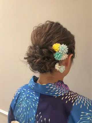 ヘアアレンジ 似合わせ艶髪カラー ❤️ハダユミのヘアスタイル