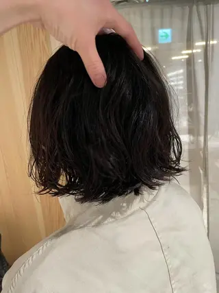 ミディアム カラー パーマ 吉田一輝 外国人パーマのヘアスタイル