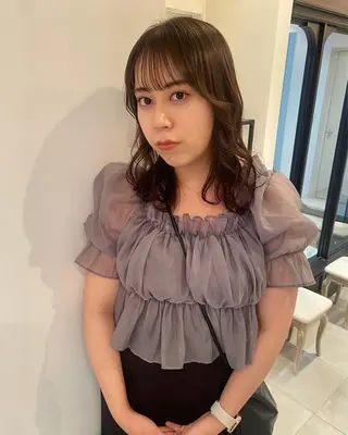 ミディアム riria/ボブ /ブラウンカラー🎀のヘアスタイル