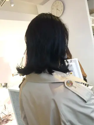 ミディアム 所渉/韓国レイヤー /ウルフカットのヘアスタイル