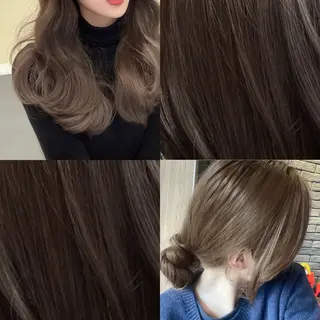 ロング カラー 💖大人韓国ヘア💖 韓国艶カラー【銀座】のヘアスタイル