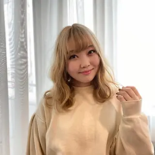 ミディアム カラー パーマ 美髪矯正 🌈髪質改善 山下のヘアスタイル